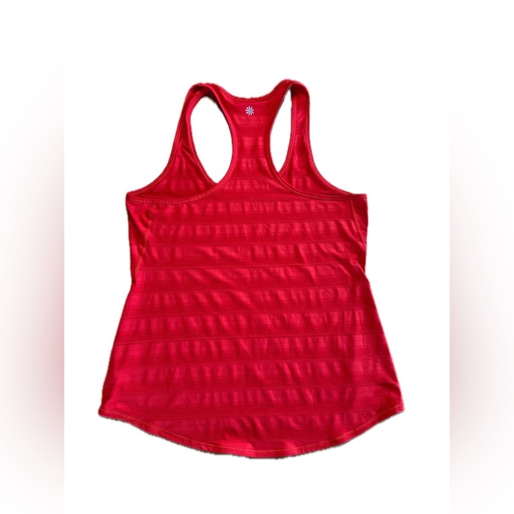 Athleta Red Heathered Racer Back Tank Top 982780 Large